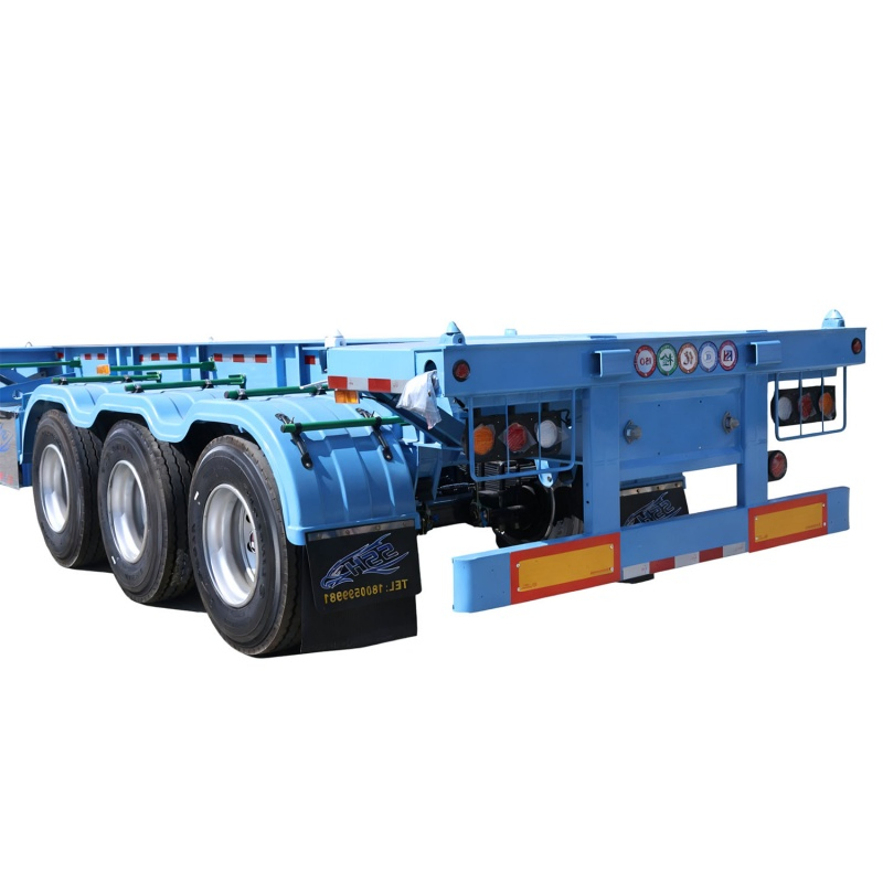 Heavy-Duty 2/3 Axles Skeletal Semi Truck Trailer with Fuwa Support Legs