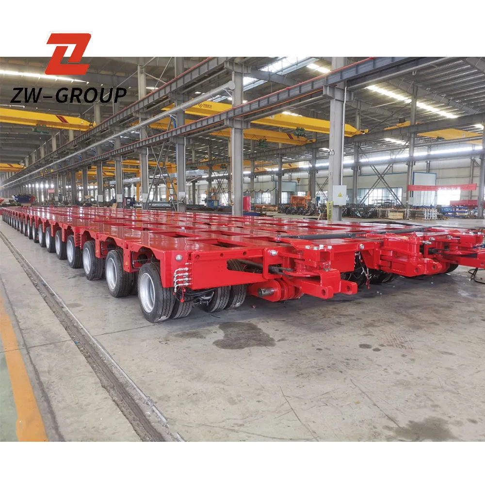 Heavy Duty 150t-300t Multi Hydraulic Axis Low Bed Semi Modular Trailer Lowbed Semi Trailer