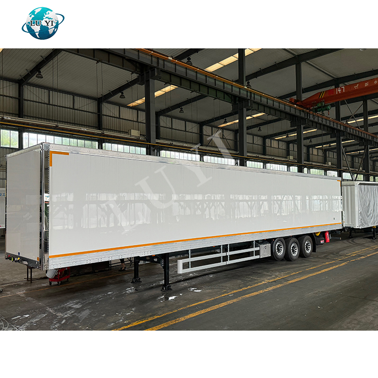3 Axle Enclosed Cargo Trailers Dry Van Insulated Box Cargo Trailer for Refrigerated Semi-Trailer