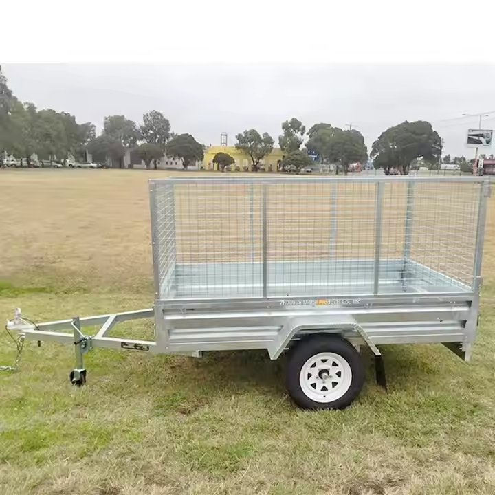 Industrial-Grade Galvanized Car Hauler Trailer – Custom Cage Height (600/900mm) – OEM Supplier