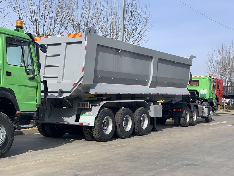 Vehicle Master 3 Axles 60-100tons 45cbm Rear Dumper Trailer Dump Tipper Semi Trailer