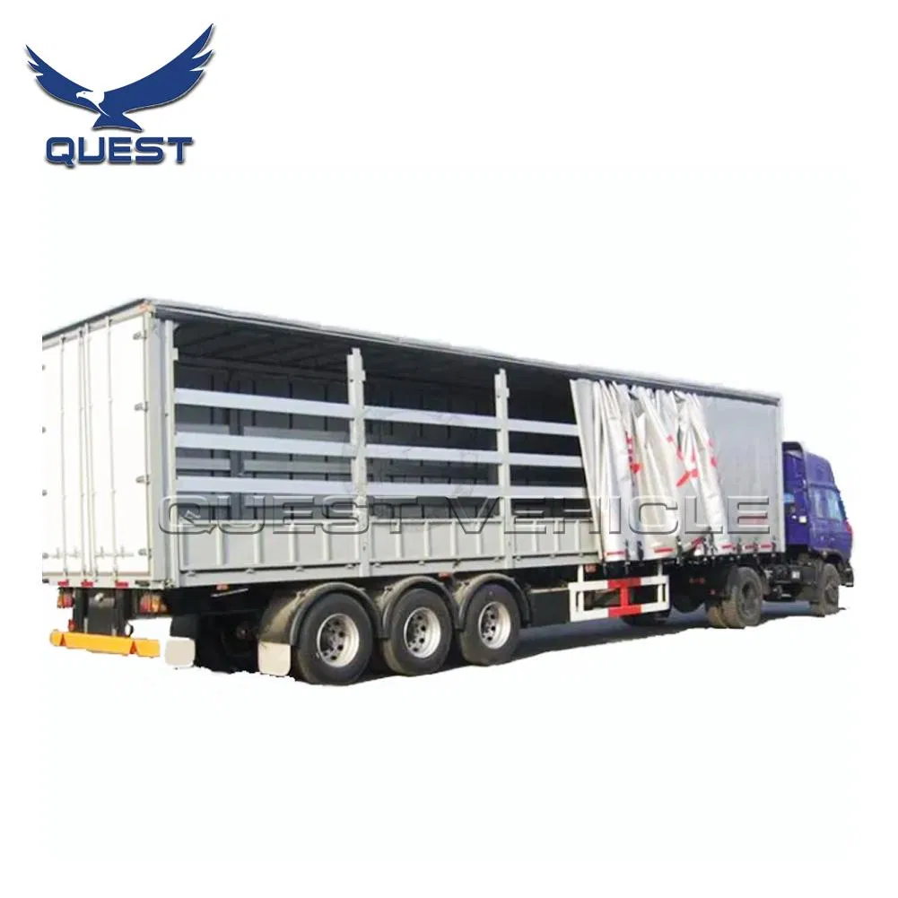 Utility Refrigerate Van Cargo Dry Opening Side Box Van Semi Trailer