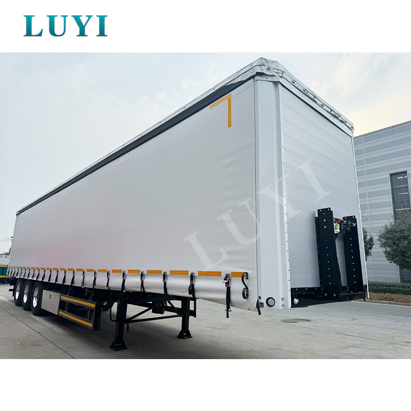 Road Transporting 60ton 80ton Grain Closed Van Box Truck Semi Trailers