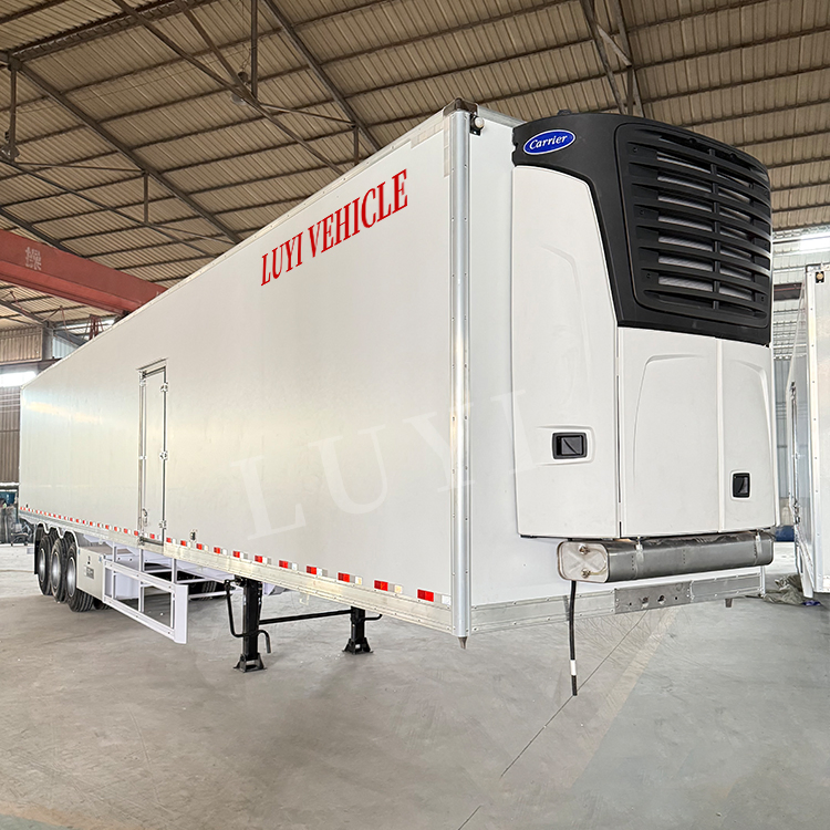 Luyi Factory Supply 53 Foot 40tons Dual Temperature Van Trailer Reefer Power Refrigerated Semi Trailer