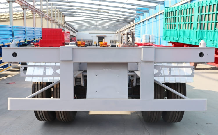 Container Cargo Trailer 3 Tri Axle Gooseneck Skeleton Skeletal Semi Trailer for Sale Manufacturer