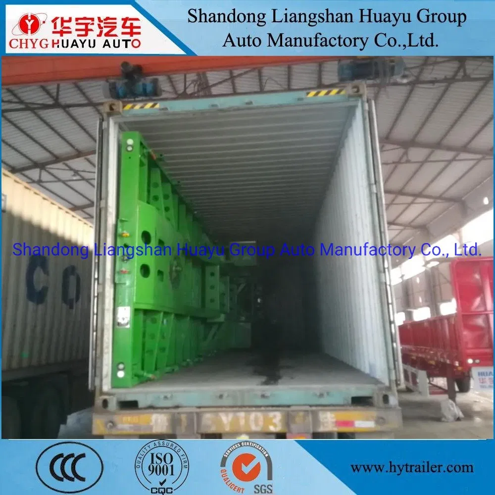 2/3/4 Axle Heavy Duty 40FT Flatbed/Plateform Utility/Cargo/Container Chassis Truck Semi Trailer with Twist Lock