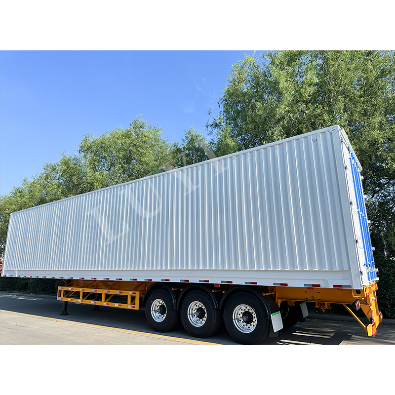 Heavy-Duty 3 Axle Cargo Dry Van Box Container Semi Trailer