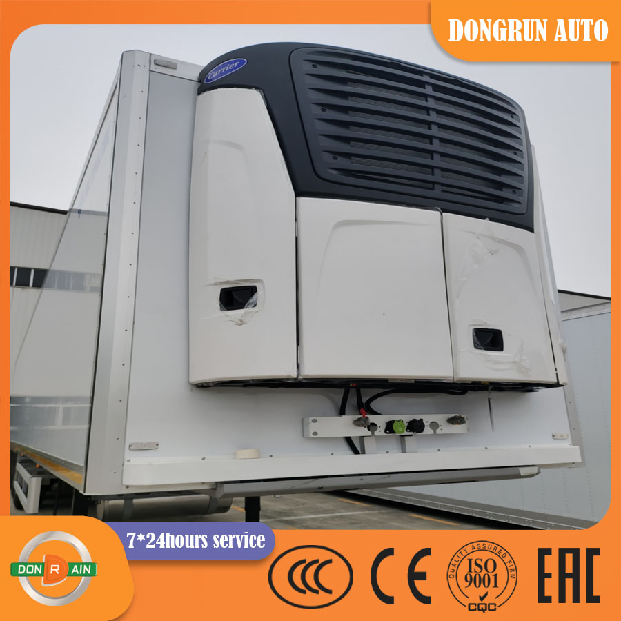 53FT Refrigerated Semi Trailer Large Volume Cool Liner Frozen Meat/Seafood/Food Vegetable Transportation Refrigerated Van Truck Trailer for Sale with Good Price