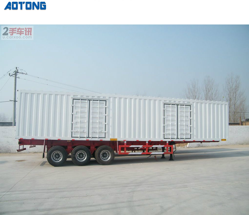 53 Feet 2 Axle 3 Axles Used Enclosed 53 Foot Wing Dry Van Box Semi Trailer