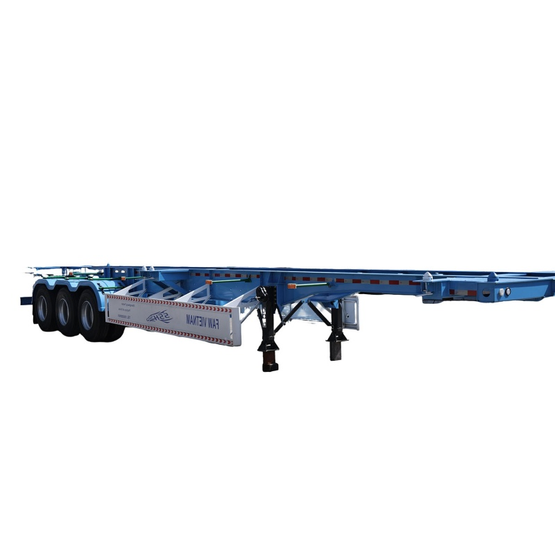 Heavy-Duty 2/3 Axles Skeletal Semi Truck Trailer with Fuwa Support Legs
