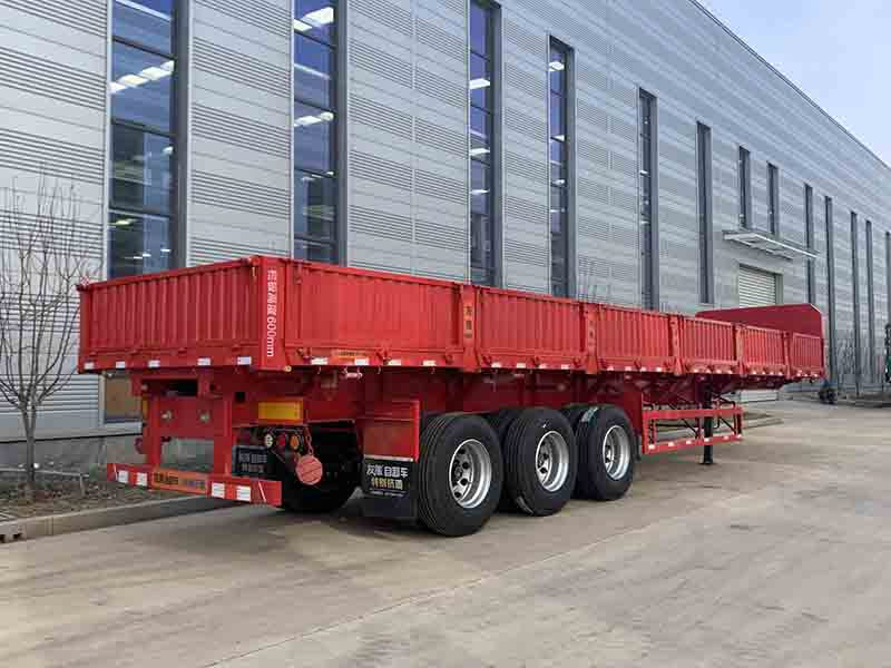 Vehicle Master 3 Axles Hydraulic Side Dump Tractor Semi Trailer Tipper Truck Dumper Tipper Semi Trailer for Sale