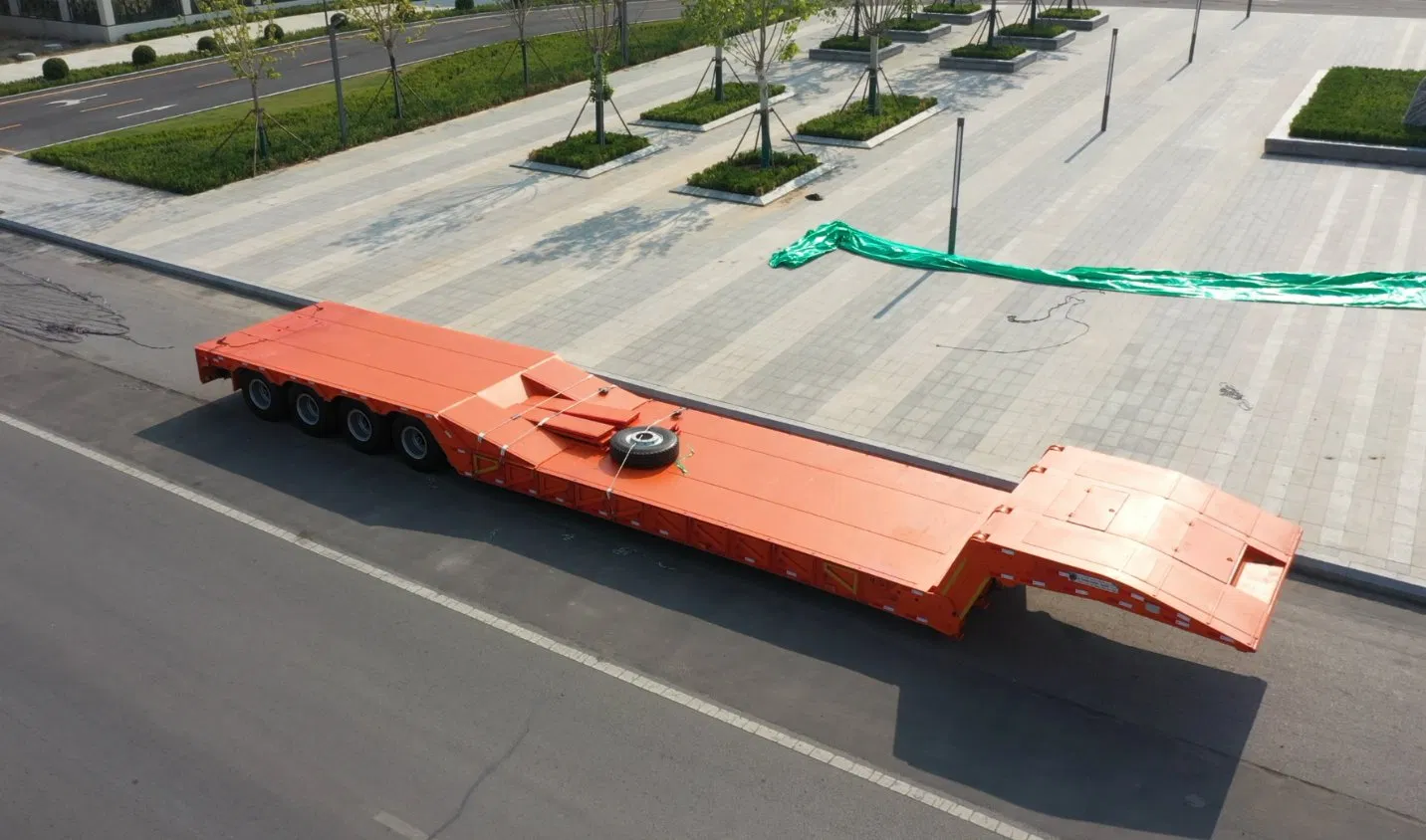 2/3/4/5/6 Axles 50t / 60t / 80t / 100t / 120t Hydraulic Folding / Foldable Gooseneck Lowbed / Flatbed / Step Deck Truck Semi Trailer for Heavy Duty Transport