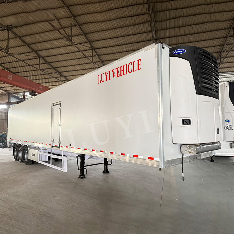 Factory Direct Sale 90m3 Cubic Meters 45 Foot Refrigerated Meat Freezer Cooling Refrigerator Frigorific Containervan Semi Trailer Truck Vehicle