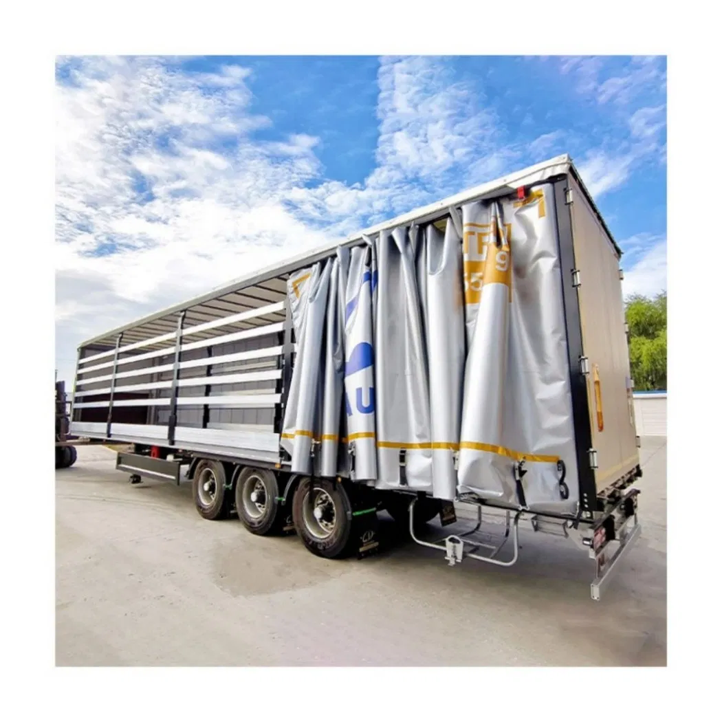 China Factory Direct Van Curtain Side 3 Axles Side Curtain Semi Trailer