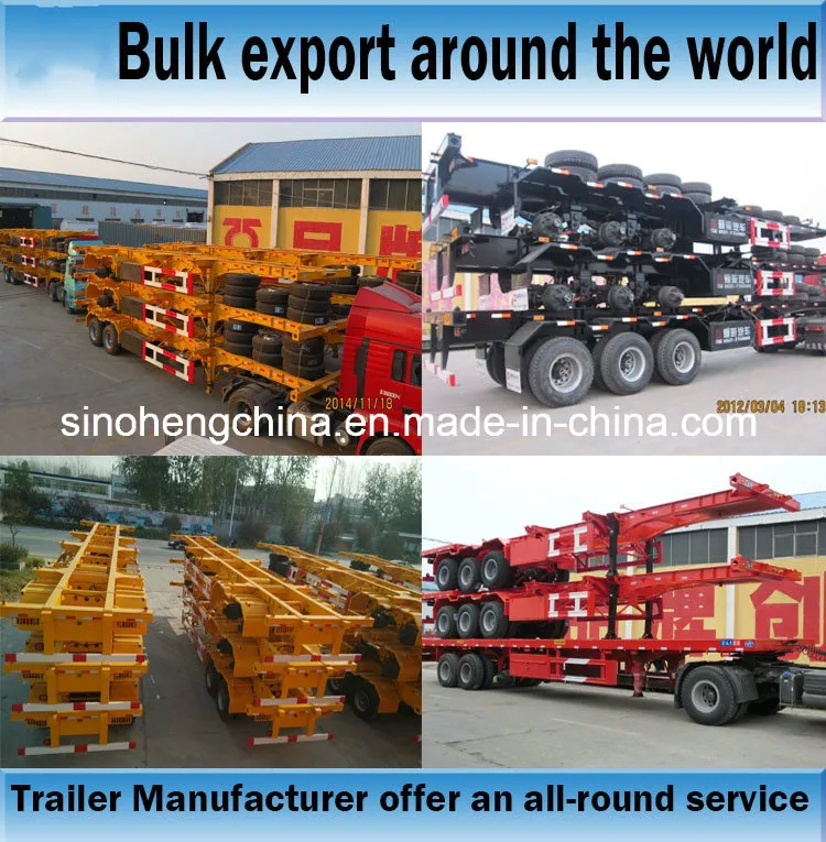 Flatbed Platform Container Semi Trailer 3
