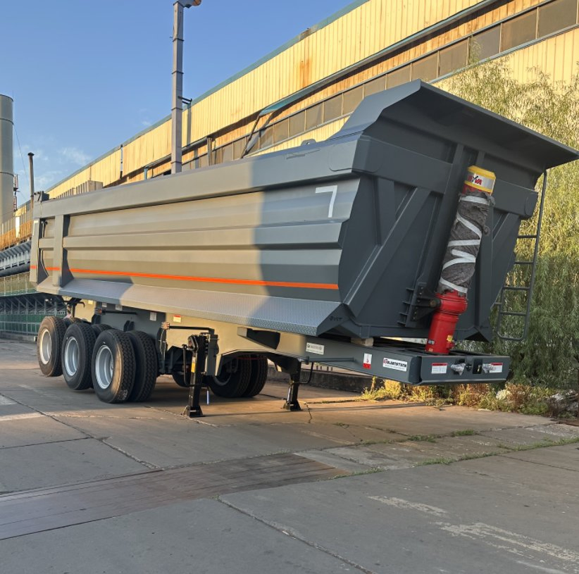 High Quality Jt Brand 3 Axle U-Shape Hydraulic Grain Dump Semi-Trailer Rear End Dump Tipp