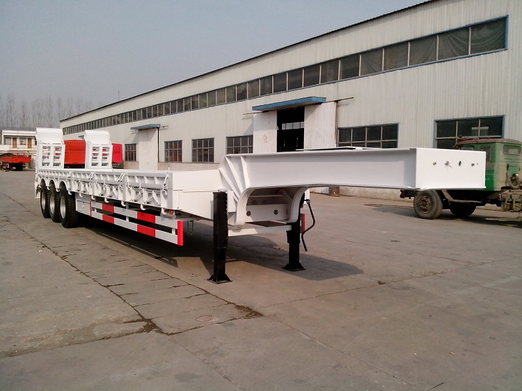 China 2/3/4/6 Axle 50-80 Ton Heavy Duty Gooseneck Excavator Transportlow Loader/ Lowboy/ Low Bed Trailer Truck Semi Trailer for Excavator Transport