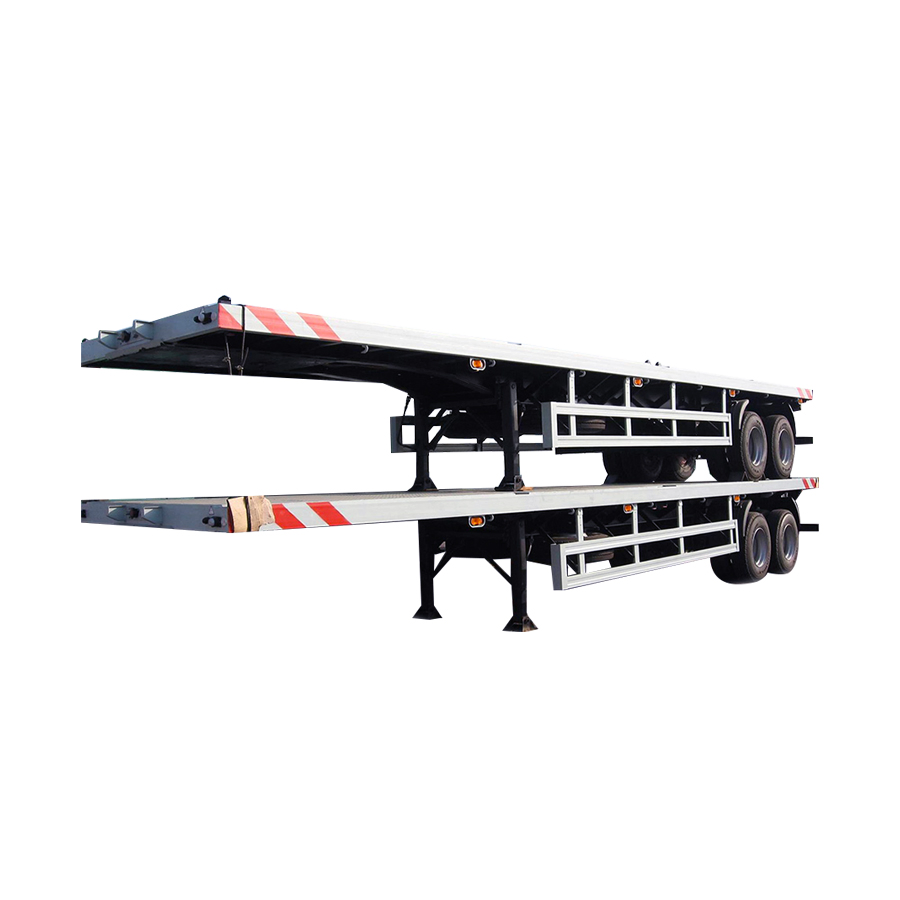 Skeletal Semi Trailer 2 &amp; 3 Axle Standard Model for 20FT 40FT Container Shipping Trailer
