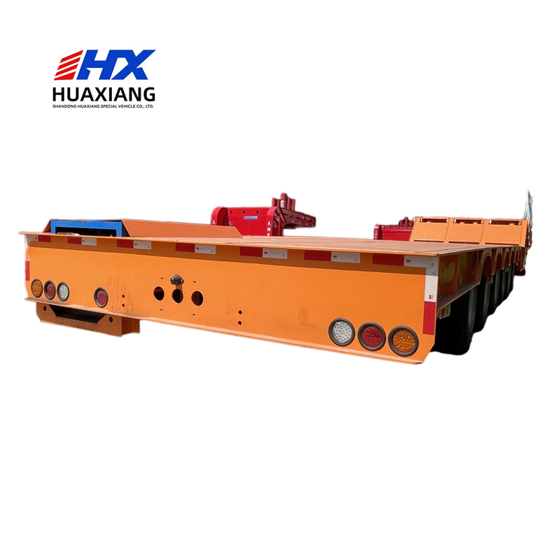 Fast-Loading Hydraulic-Ramp Hydraulic Gooseneck Low Bed Semi Trailer for Time-Sensitive Deliveries