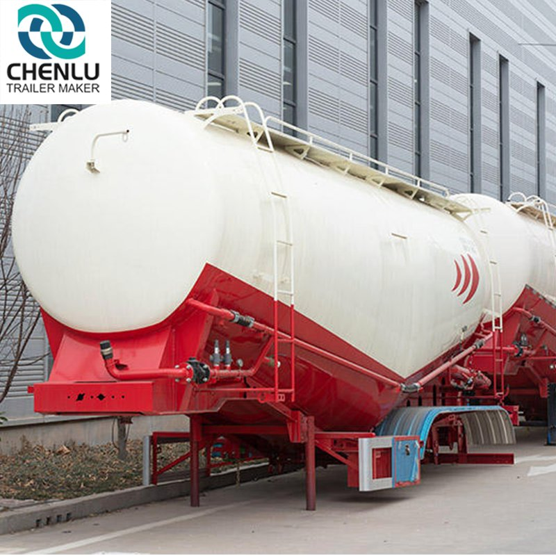 3 Axle 40-60 Tons 45cbm Dry Bulk Cement Powder Bulker Tanker Siloba Truck Trailer for Sale