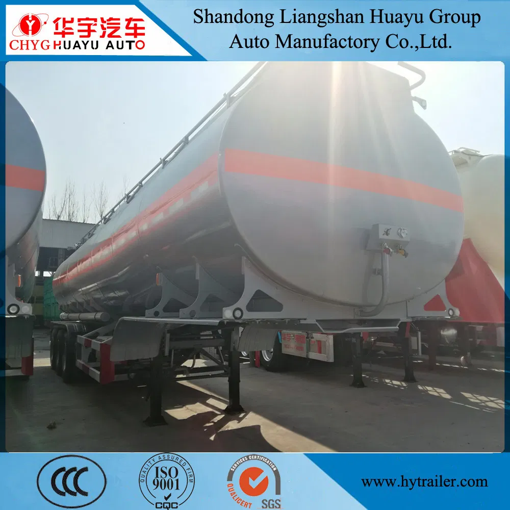 3 Axle 30000L/40000L/50000L Carbon Steel/Stainless Steel/Aluminum Alloy Tank/Tanker Truck Semi Trailer for Oil/Fuel/Diesel/Gasoline/Crude/Water/Milk Transport