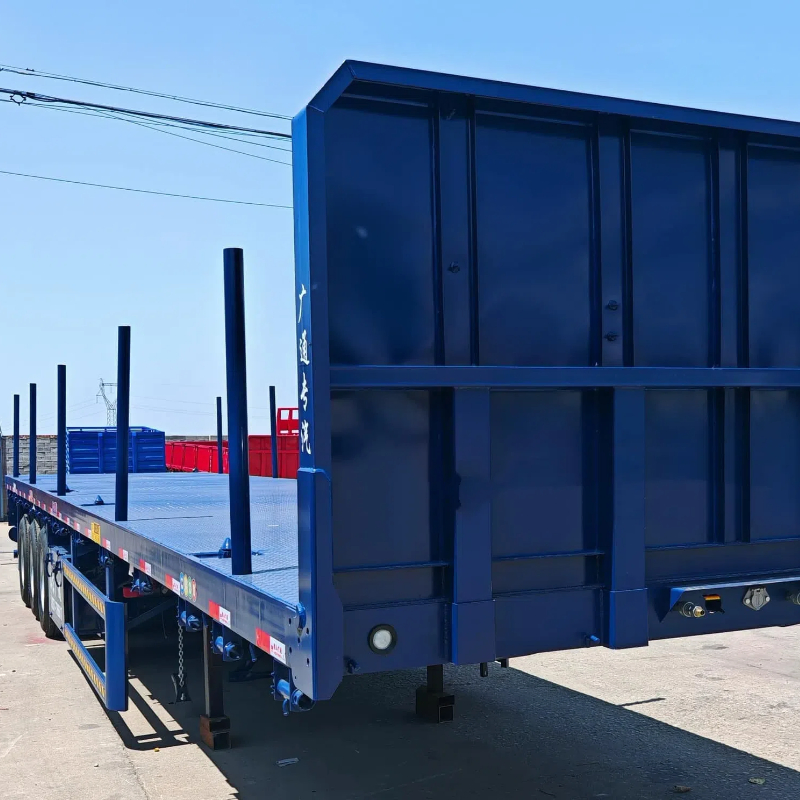 Sinotruk HOWO 6X4 10 Wheel Log Timber Transport Truck Timber Flatbed Semi Trailer