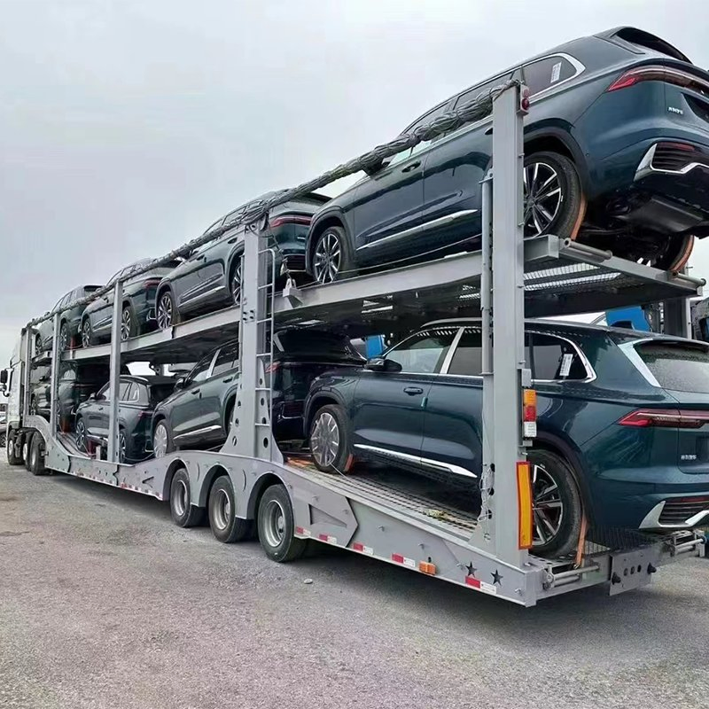 China Factory Nice Quality European Standard Double Deck Hauler Trailers Transport Car Manufacturers Car Carrier Trailer