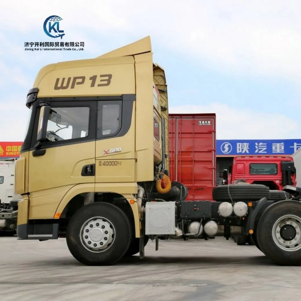 Used Shacman 6X4 380HP 420HP 430HP 10-Wheel Camion Tractor Head Truck Cummins Diesel 40 Tons Towing Capacity Left for Sale