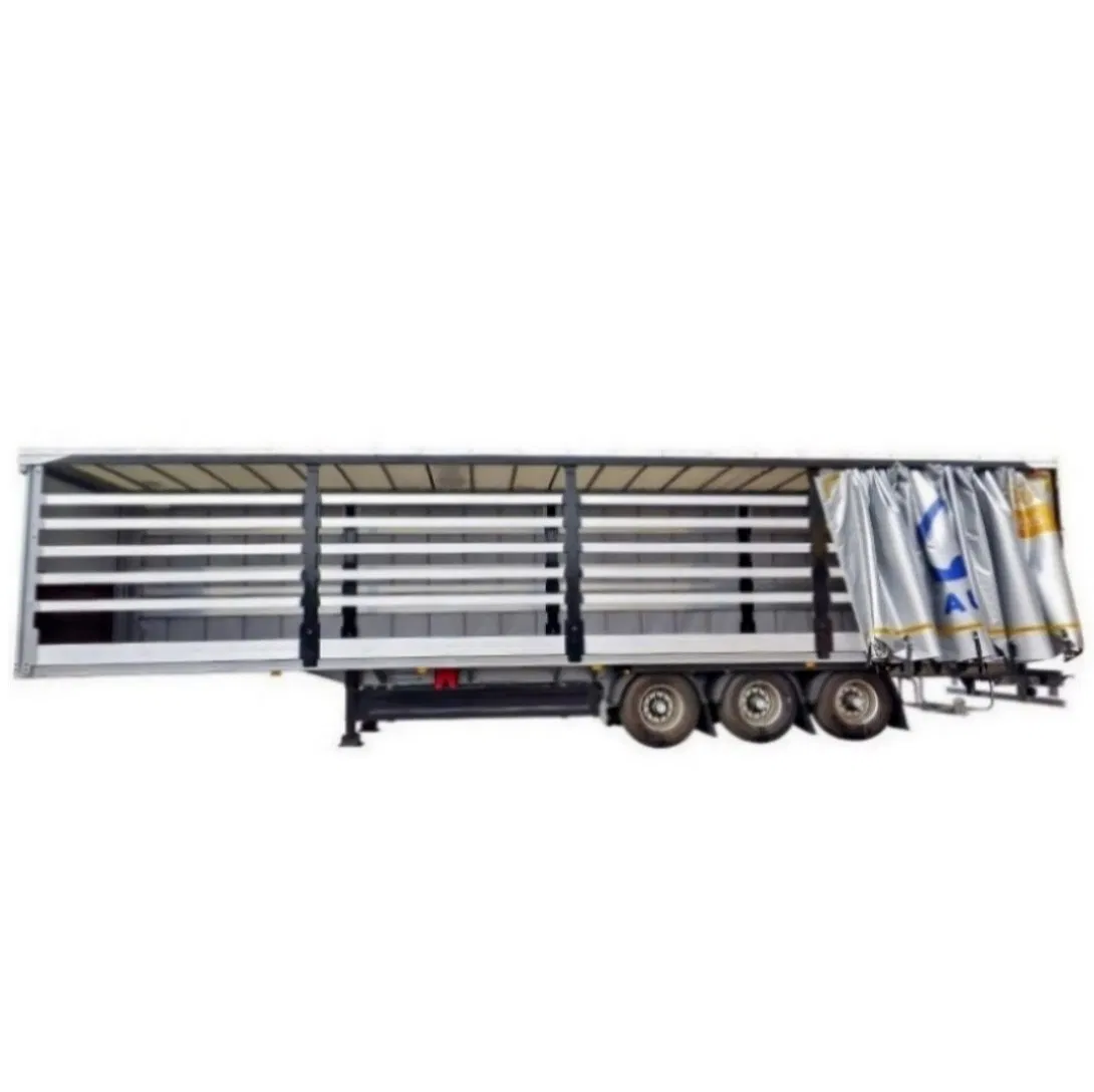 Brand 45FT Steel Side Curtain Semi-Trailers Truck Dry Van Trailer Box for Sale