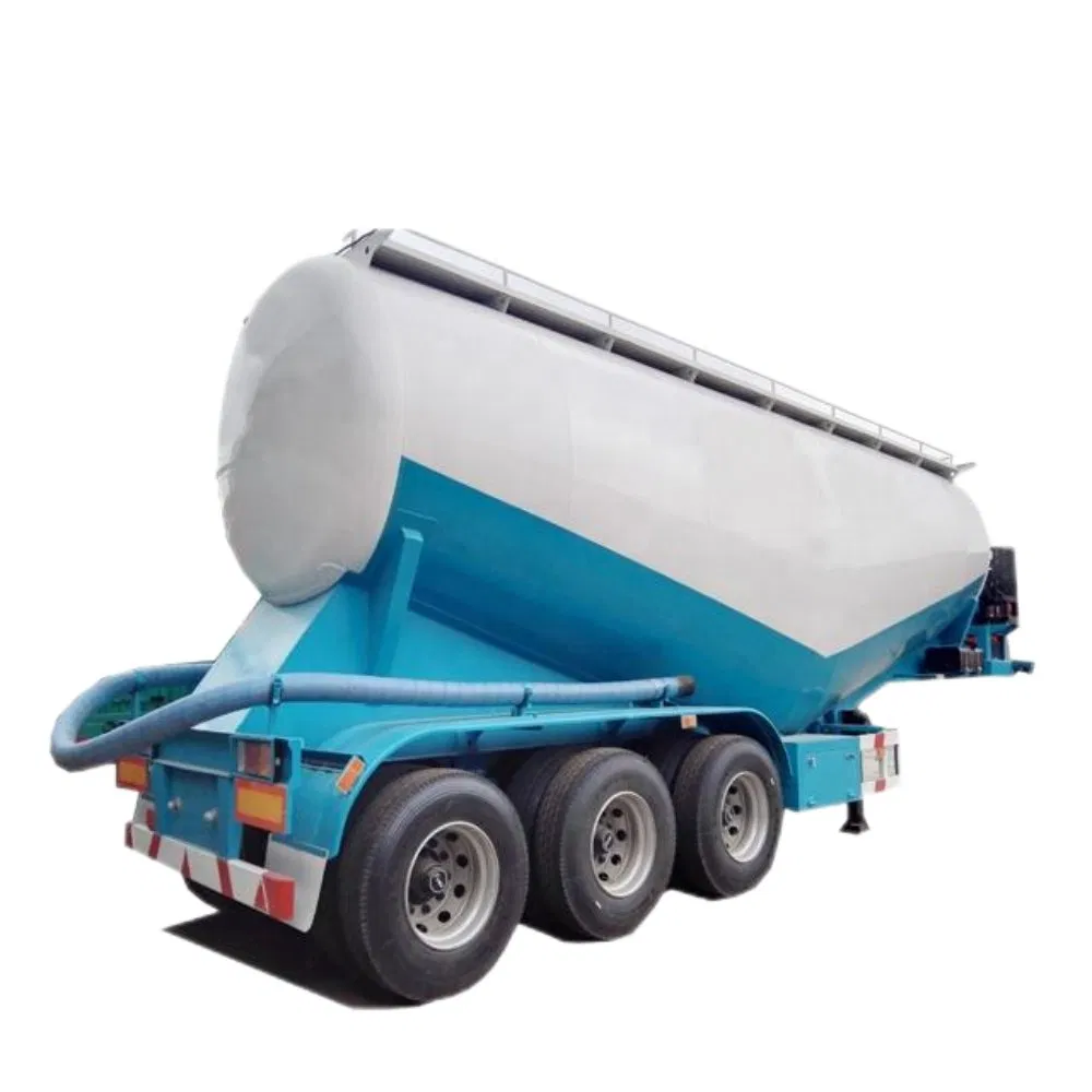 3 Axle 40 50 60 Ton W V Shape Dry Bulk Cement Tanker Semi Trailer Transport Powder Bulker Tank Truck Semi-Trailer for Sale