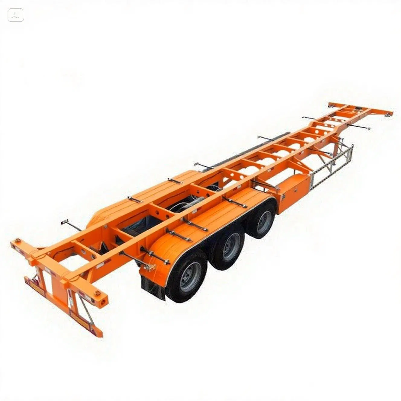 Advanced 4 Axle Chassis Semi Trailer with 53FT Length and Low-Profile Double Drop Frame for Easy Loading/Unloading