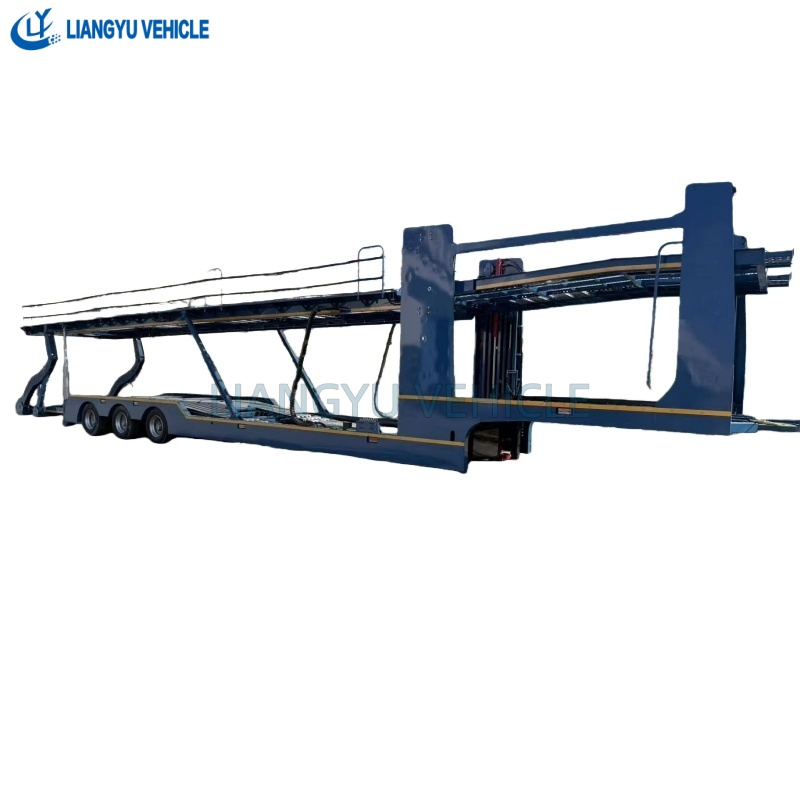 2 3 4 Axles Car Carrier Trailer 6 8 10 Cars Capacity with Fuwa BPW Axles China Factory Auto Transport Trailer Car Hauler