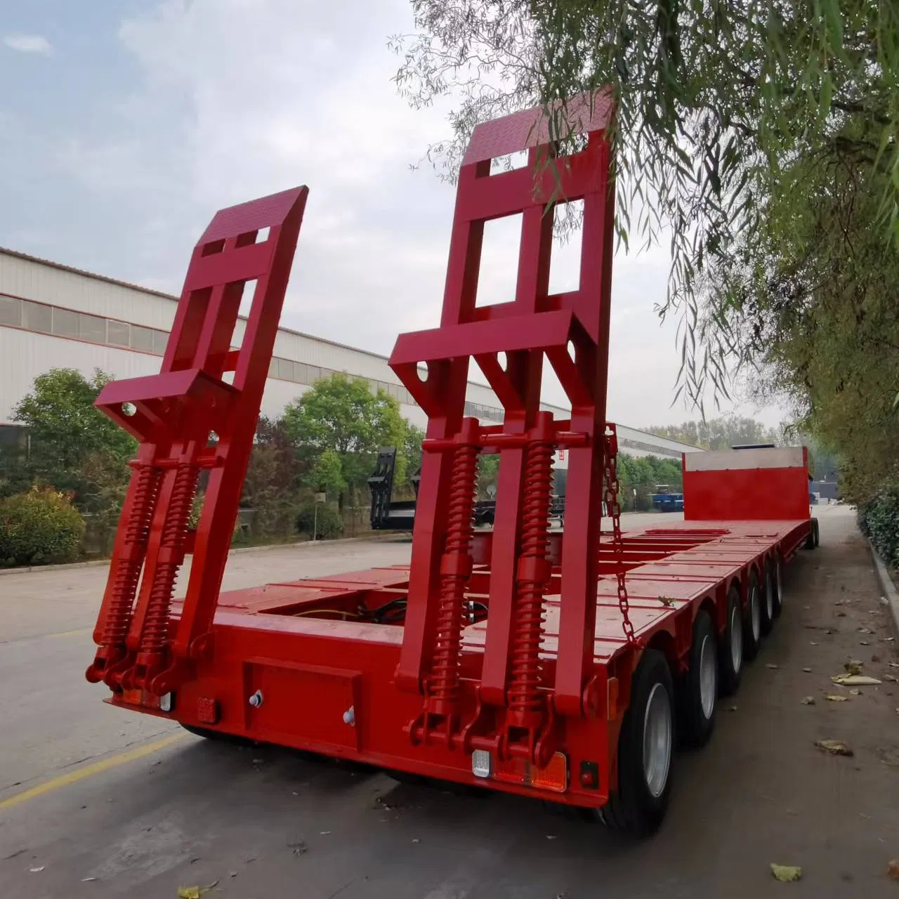 Good Prices 3/4/6 Axle Lowbed Low Bed Lowboy Flatbed Gooseneck Semi Trailer /Container Trailer/Flatbed Truck Trailer