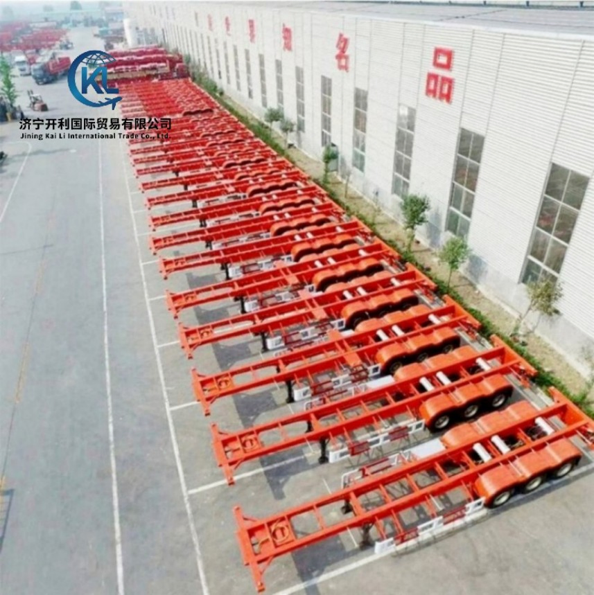 20 Foot 40 Foot 2/3/4 Axles Skeleton/Skeletal 40 Feet Container Chassis Semi Trailer for Sale