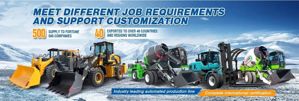 Efficient Self-Loading Concrete Mixer