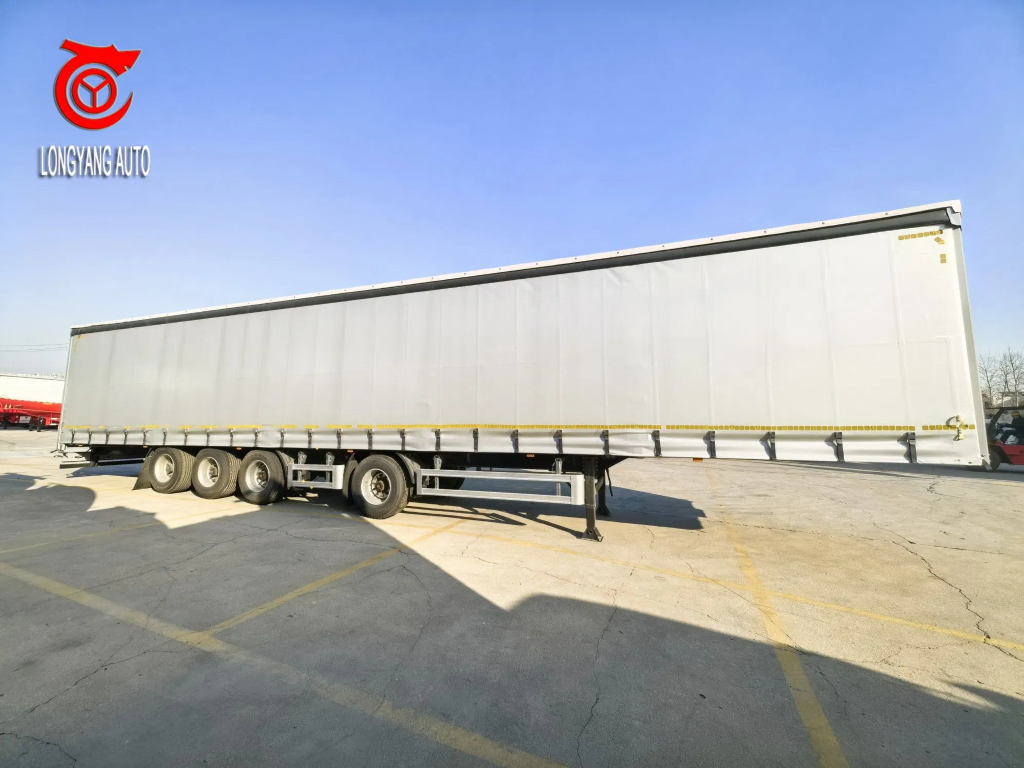 130 Ton Dry Customizable Flexible and Fast Loading and Unloading Van/Box Type Curtain Electric Manual Drop Side Truck Curtain Semi Trailer