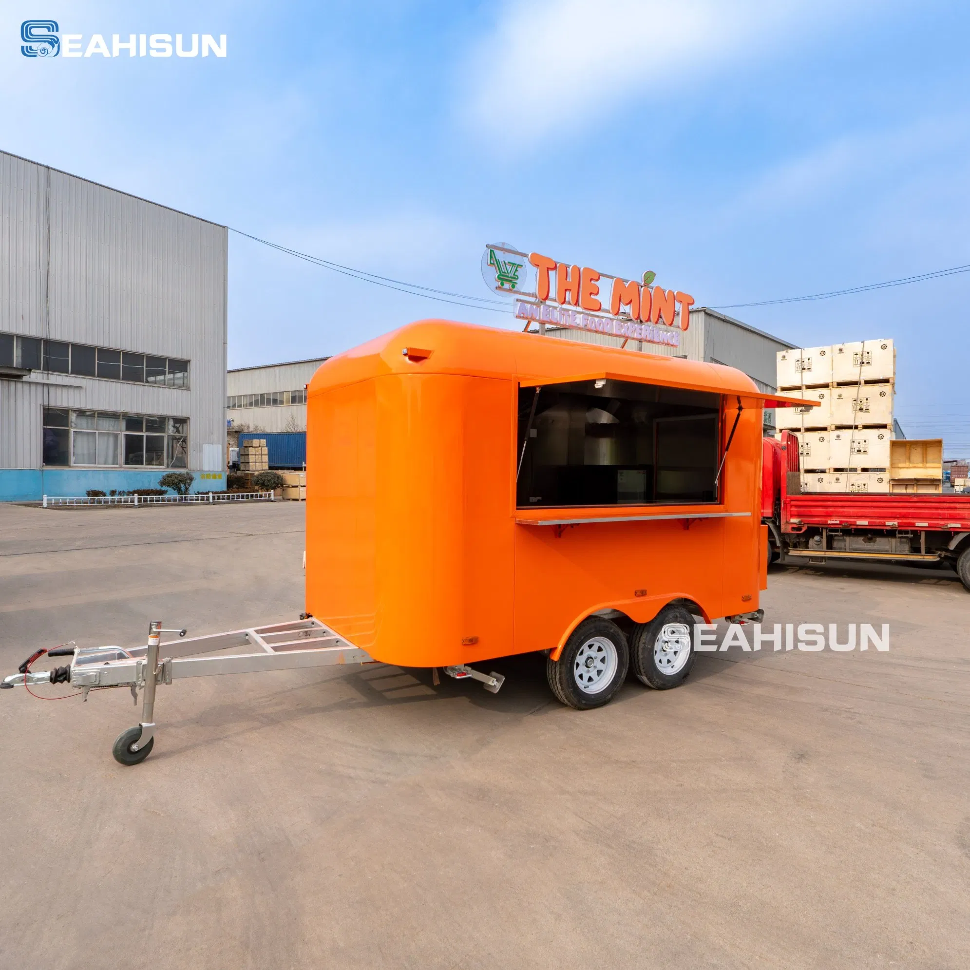 Full Kitchen Delicious Hotdog Hamburger Coffee Ice Cream Candy Street Concession Mobile Fast Mobile Catering Pizza Food Trailer with Coc DOT CE Certification