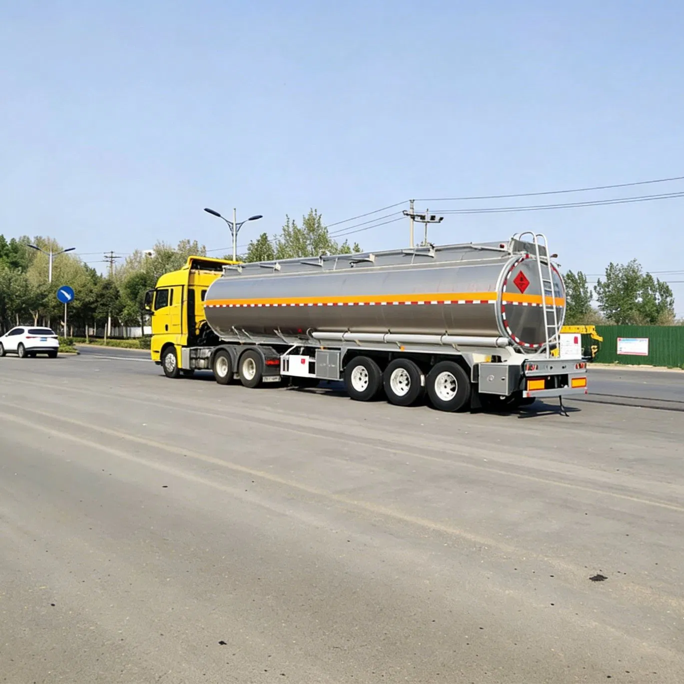 More Models 50000L Stainless Steel Fuel Oil Tank Semi Trailer