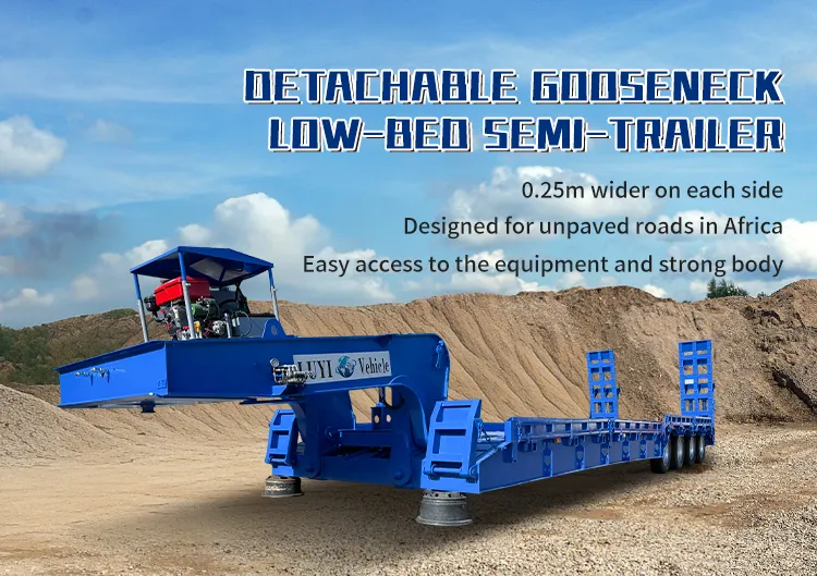 Lowbed Trailer Side View