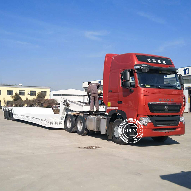4 Axle Double Side Wall Drop Hydraulic 100 Ton Semi-Trailers
