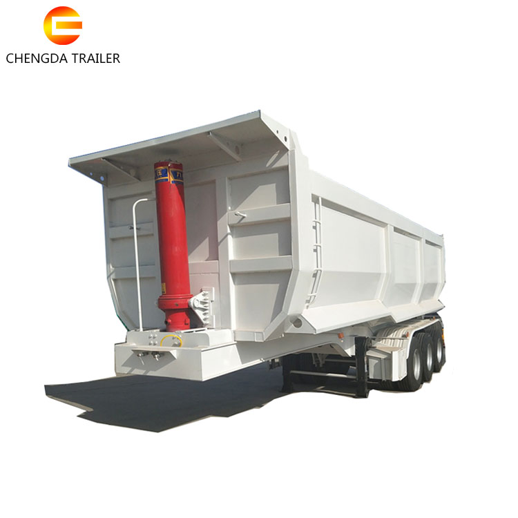 Good Quality 18mm Steel Channel Used Grain Semi Dump Trailers for Sale