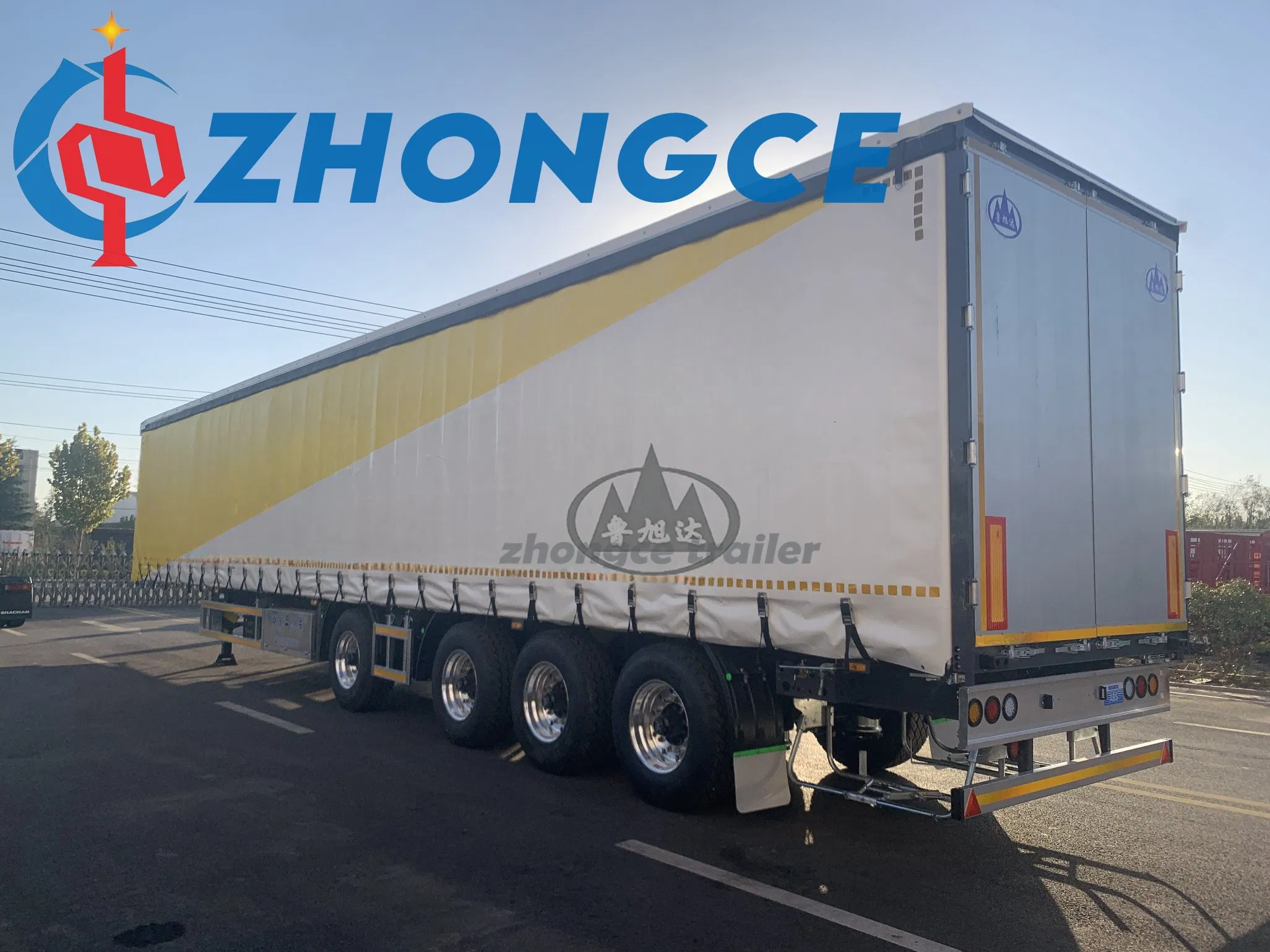 New 3 Axle Side Curtain Semi Trailer for Sale