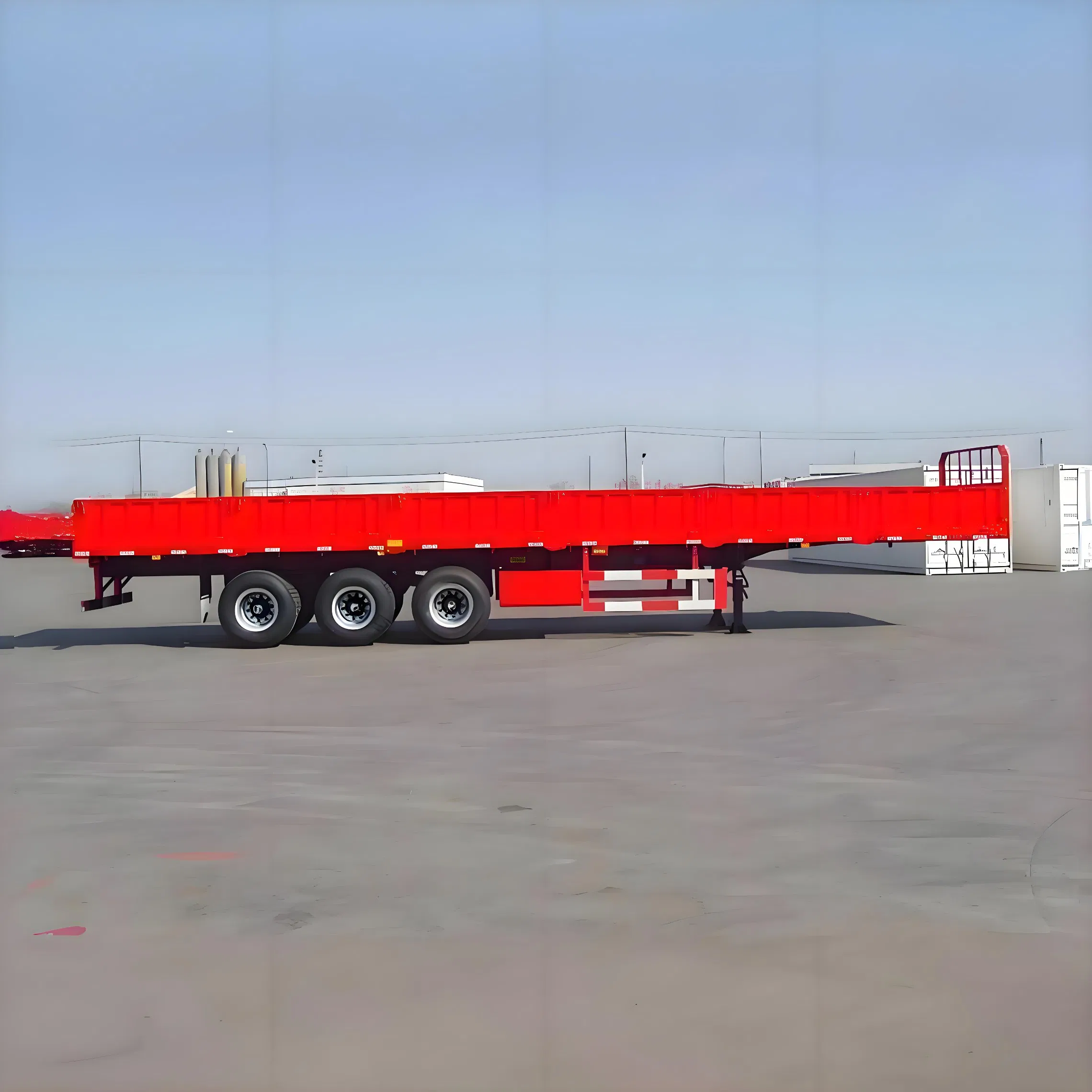 3 Axles Wood Log Transport Timber Semi Trailer Flatbed Cargo Container Semi Trailer Price for Sale