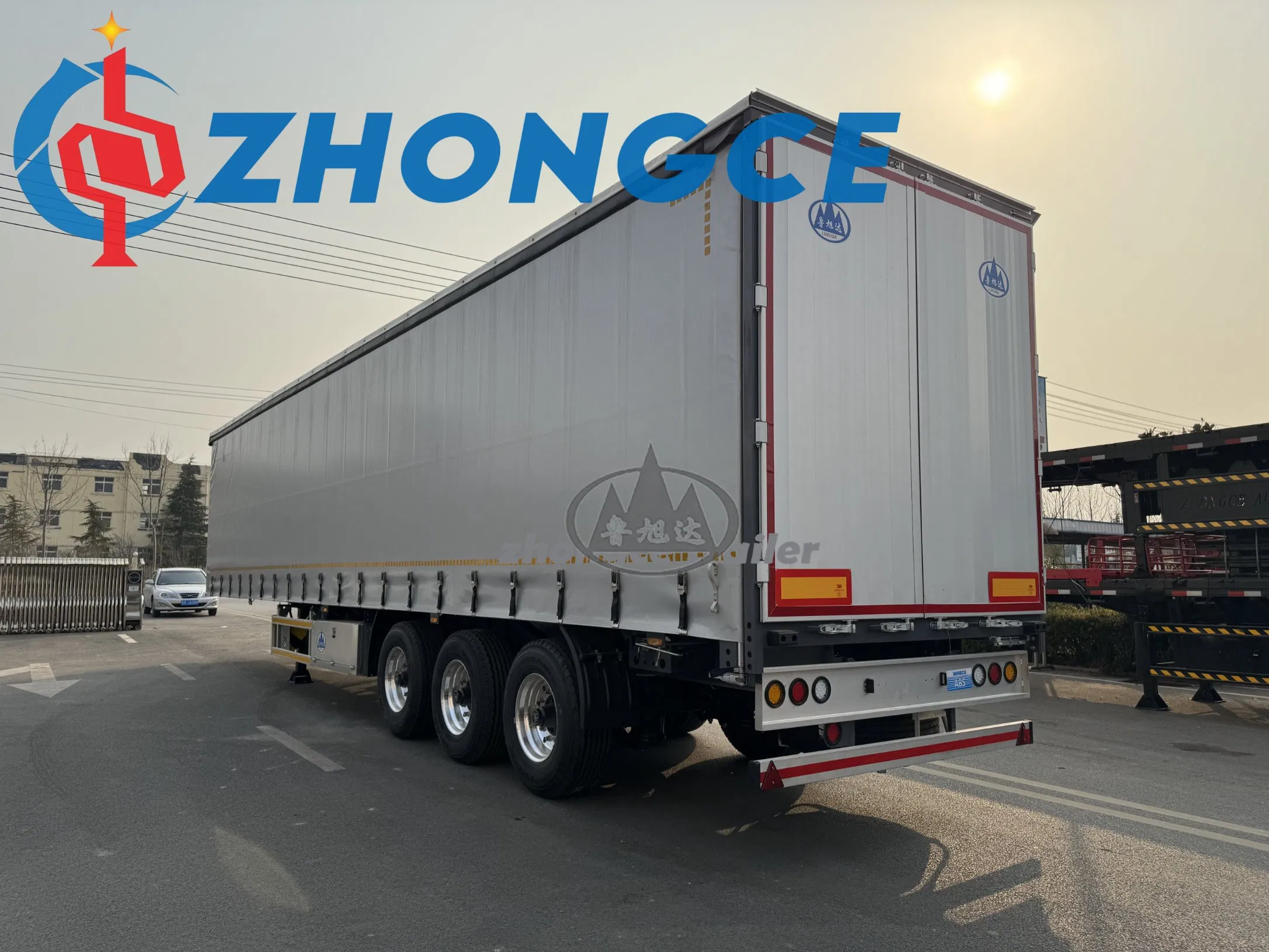 New 3 Axle Side Curtain Semi Trailer for Sale