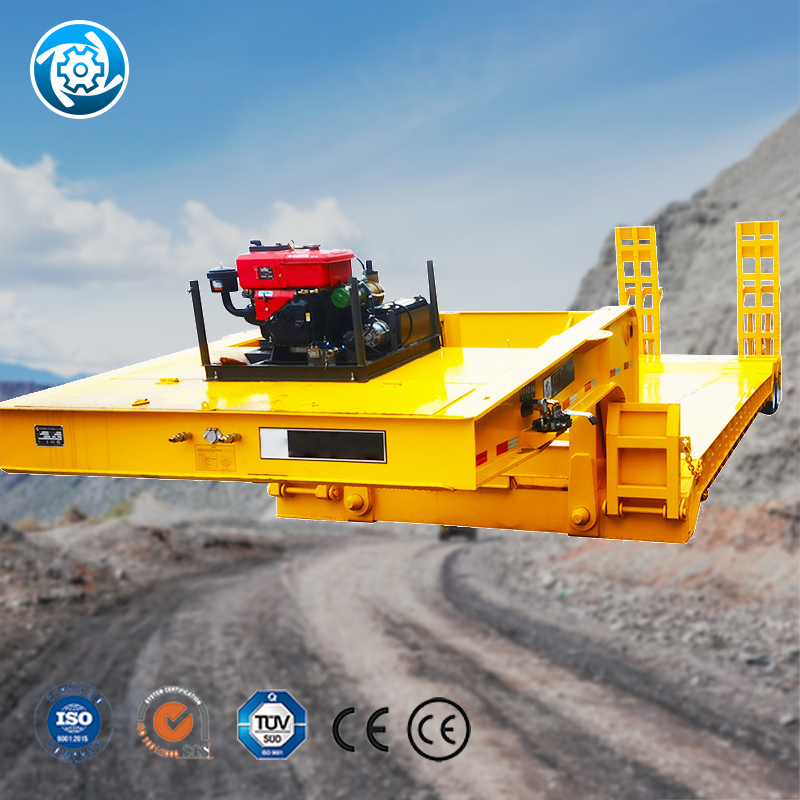 Heavy-Duty Double Drop Semi Trailer for 50 Ton Loads