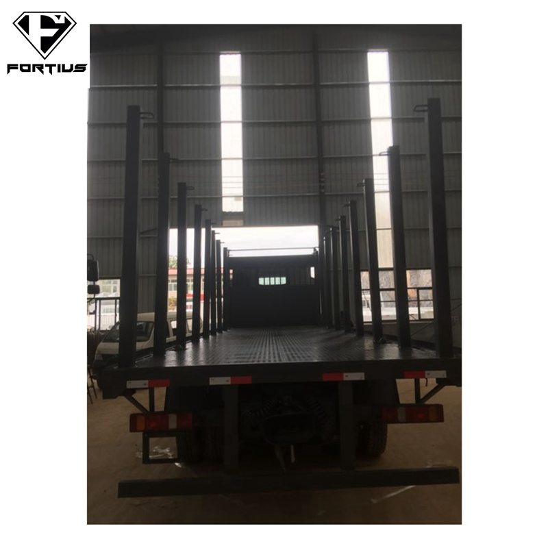 40 Ton 3 Axle Timber Trailer Steel Logging Flatbed Semi Trailer with Twist Lock Log Pillar for Forestry Wood Logs Transport