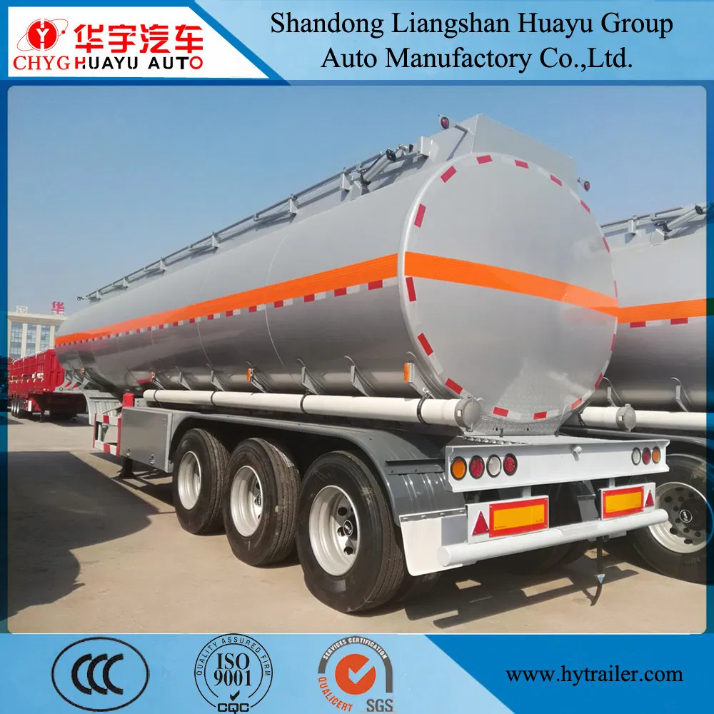 3 Axle 30000L/40000L/50000L Carbon Steel/Stainless Steel/Aluminum Alloy Tank/Tanker Truck Semi Trailer for Oil/Fuel/Diesel/Gasoline/Crude/Water/Milk Transport
