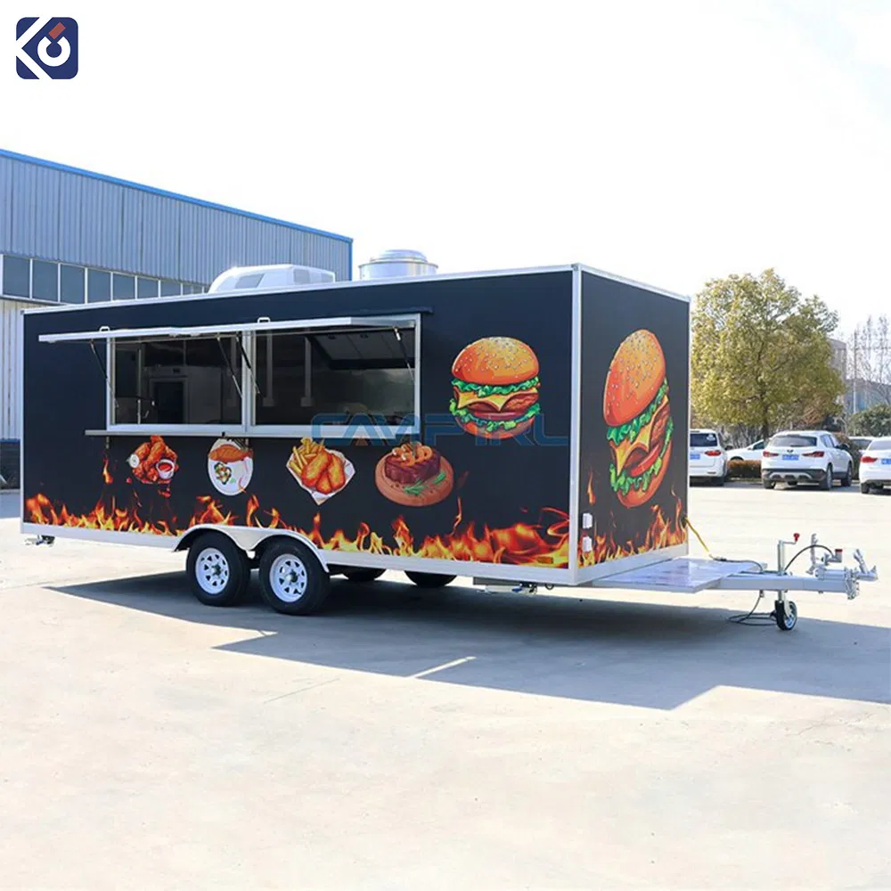 New Product Explosion Food Trailer with Full Kitchen Equipped Hot Dog Truck Customized Food Trailer Cheap Price