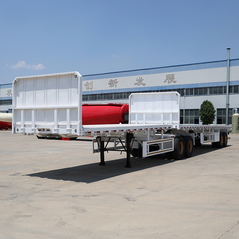2/3/4 Axles 40feet 40tons/50tons/60tons Container/Cargo Transport Flatbed/Platform Truck Semi-Trailer