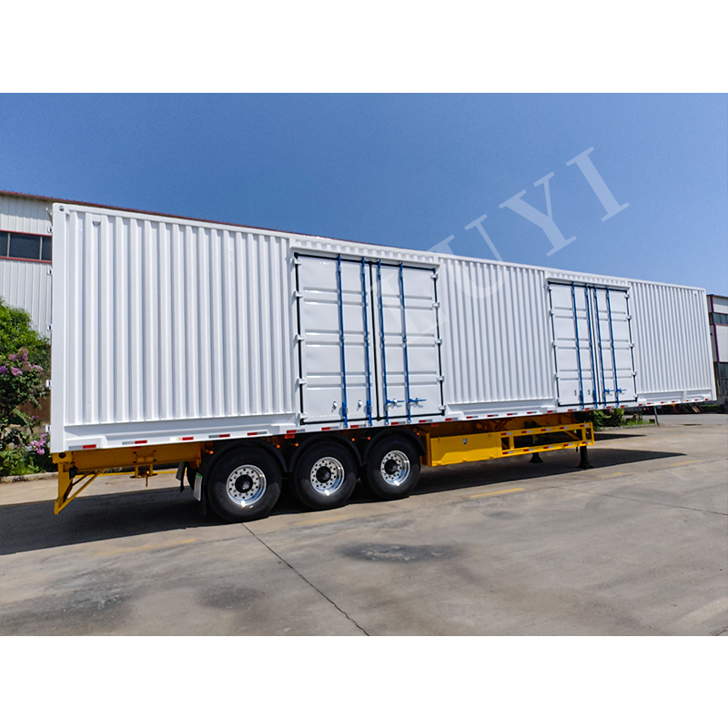 Heavy-Duty 3 Axle Cargo Dry Van Box Container Semi Trailer